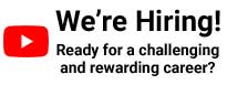 We're Hiring! Ready for a challenging and rewarding career?